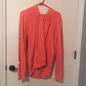 PINK criss-cross sweatshirt!